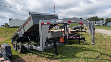 Used 2024 BWise 6'9  x 14' HD Lo Pro GOOSENECK Equipment Dump