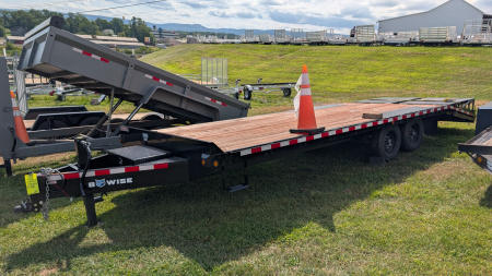 Used (LIKE NEW) 2024 BWISE 19+5 HD Deckover Tagalong w/ Self Cleaning Dove & Full Width Wedge Ramps