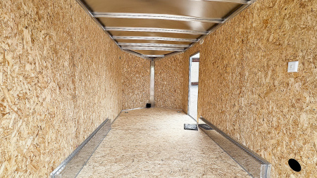 New Lightning 7.5x14 Aluminum Enclosed Trailer - Rear ramp door!