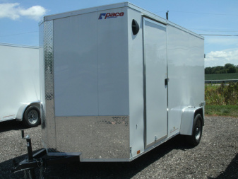 New 2026 Pace American 6 x 12 Concession Journey SE Flat Top Sloped V-Nose Enclosed Cargo Trailer 3K Concession