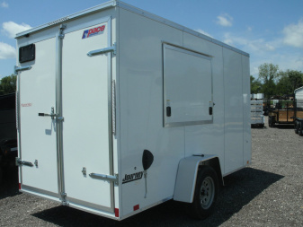 New 2026 Pace American 6 x 12 Concession Journey SE Flat Top Sloped V-Nose Enclosed Cargo Trailer 3K Concession
