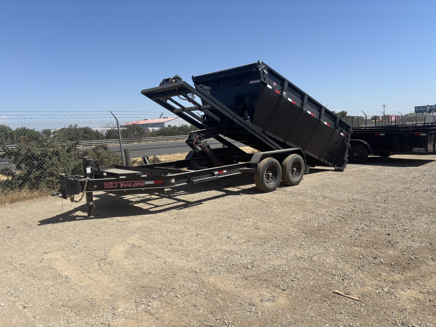 New 2025 ED 7'x14'x4 Bumper Pull Roff Dump Trailer