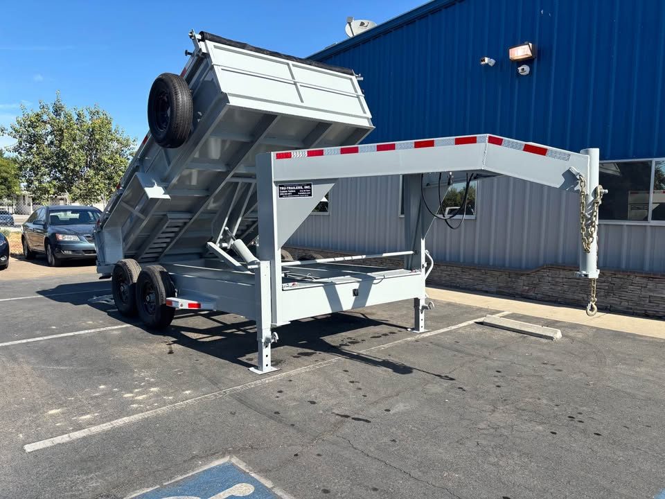New 2026 TRU Gooseneck Dump Trailer 14K GVWR