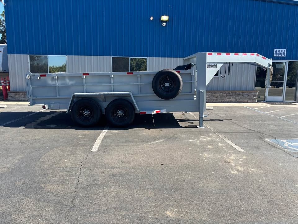 New 2026 TRU Gooseneck Dump Trailer 14K GVWR