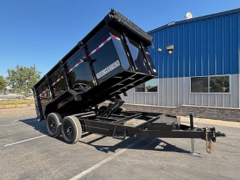 New 2025 Iron Panther 14 Foot Dump Trailer 14k Black, Grey or White