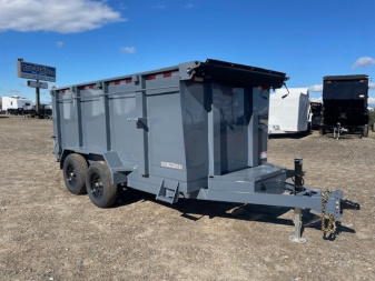 New 2025 Iron Panther 7'x12'x4' Dump Trailer 14k