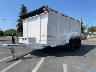New 2025 Iron Panther 7'x12'x4' Dump Trailer 14k