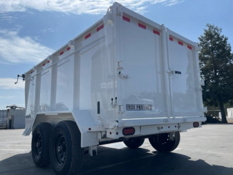 New 2025 Iron Panther 7'x12'x4' Dump Trailer 14k