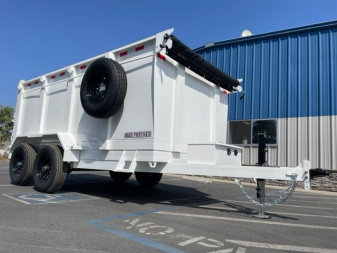New 2025 Iron Panther 7'x12'x4' Dump Trailer 14k