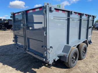 New 2025 Iron Panther 6.5'x12'x4' Bumper Pump Dump Trailer 10k