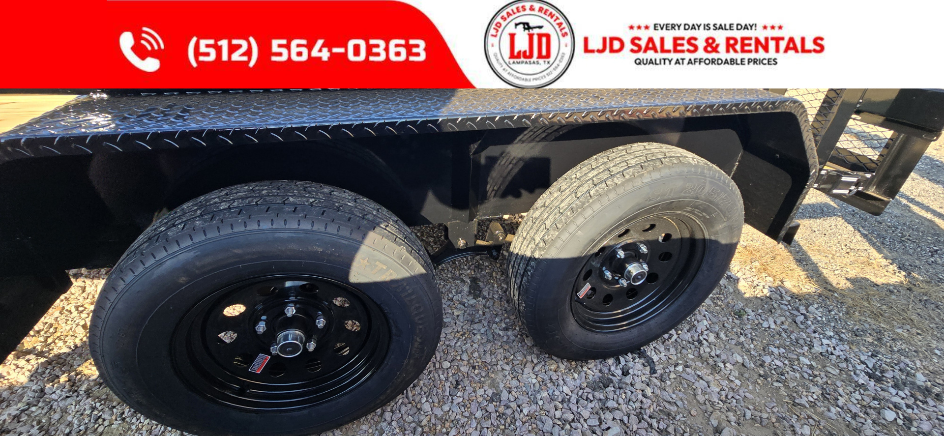 New 2025 Tiger - Utility Trailer 77x14 - Brakes - 7K GVWR