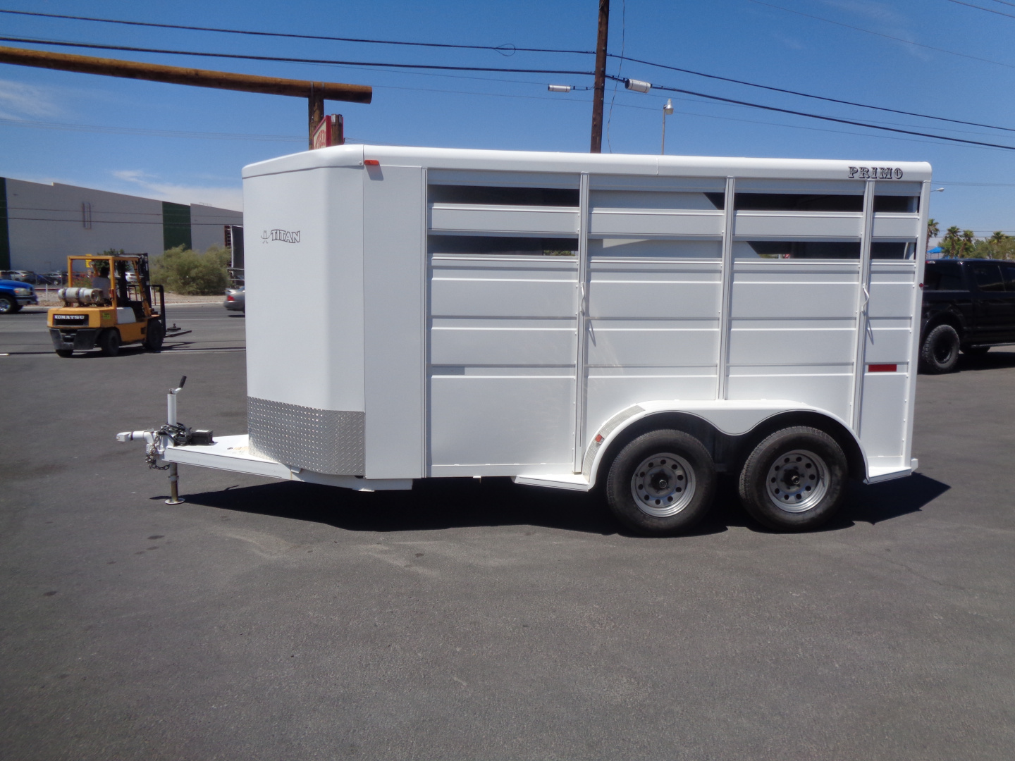 Used 2017 Titan Trailers *Primo 2H SL * 2-Horse Slant Load Horse Trailer