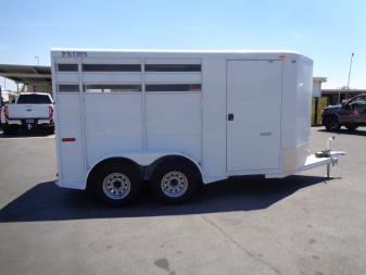 Used 2017 Titan Trailers *Primo 2H SL * 2-Horse Slant Load Horse Trailer