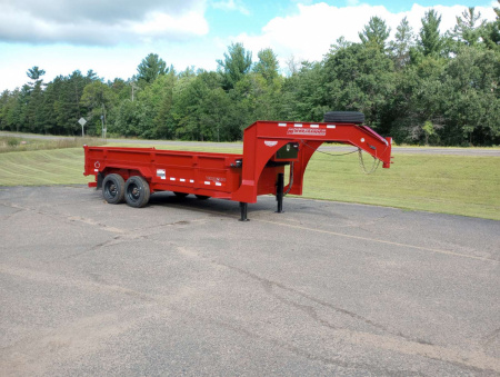 New 2024 Midsota HV 16'x82" Gooseneck Dump Trailer