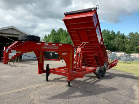 New 2024 Midsota HV 16'x82" Gooseneck Dump Trailer