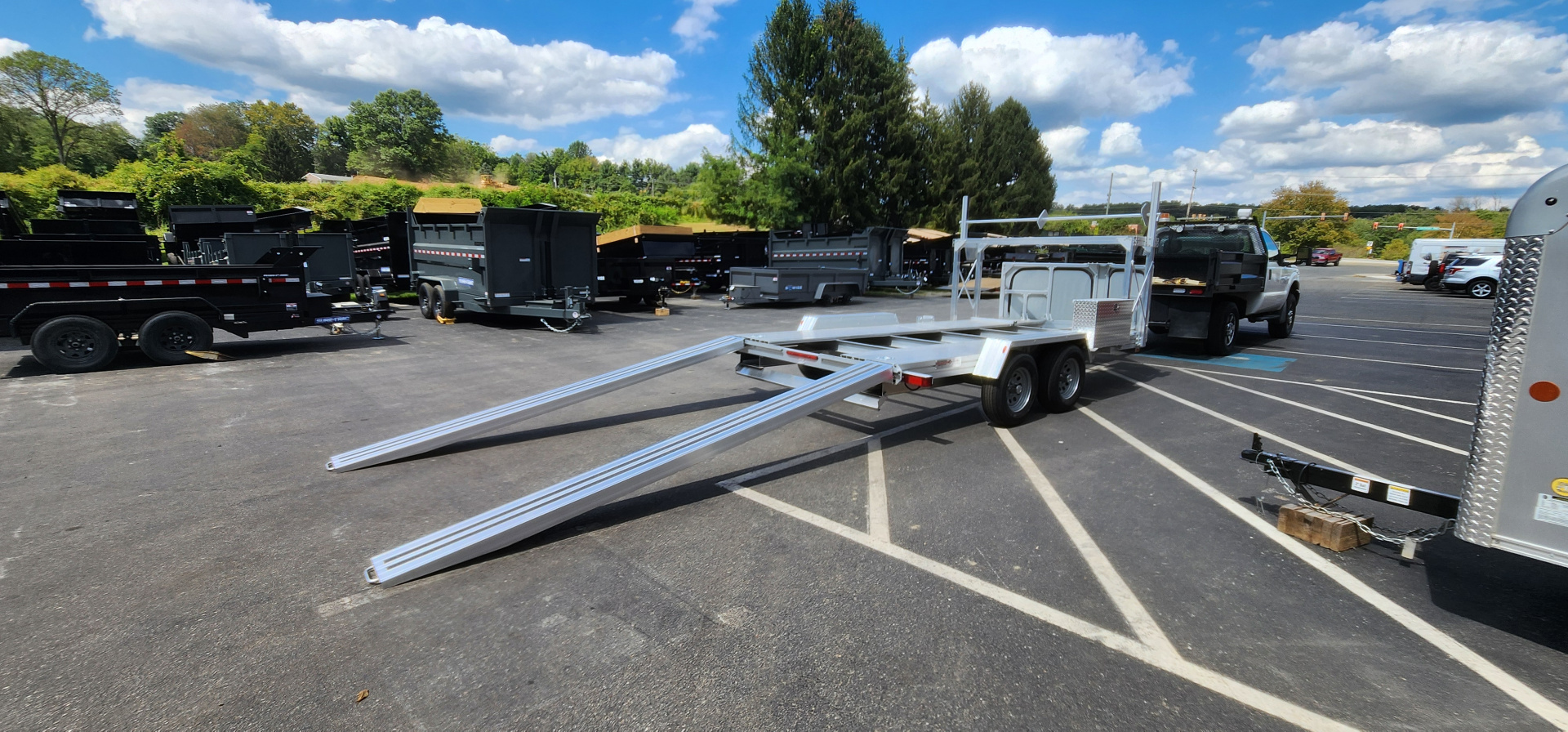 New 7 x 14'-2" Trailex CT-8455EB "HYPERCAR" Car / Racing Trailer 7k **84" between fenders