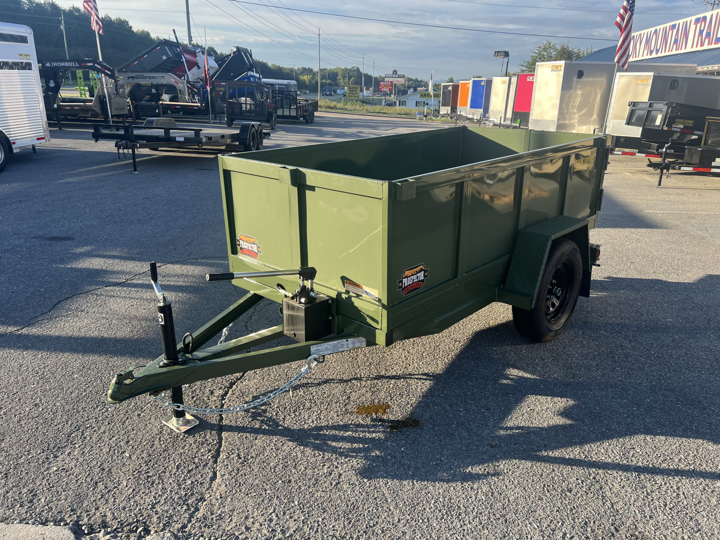 New 2025 Covered Wagon Trailers 4X8 DUMP Dump Trailer