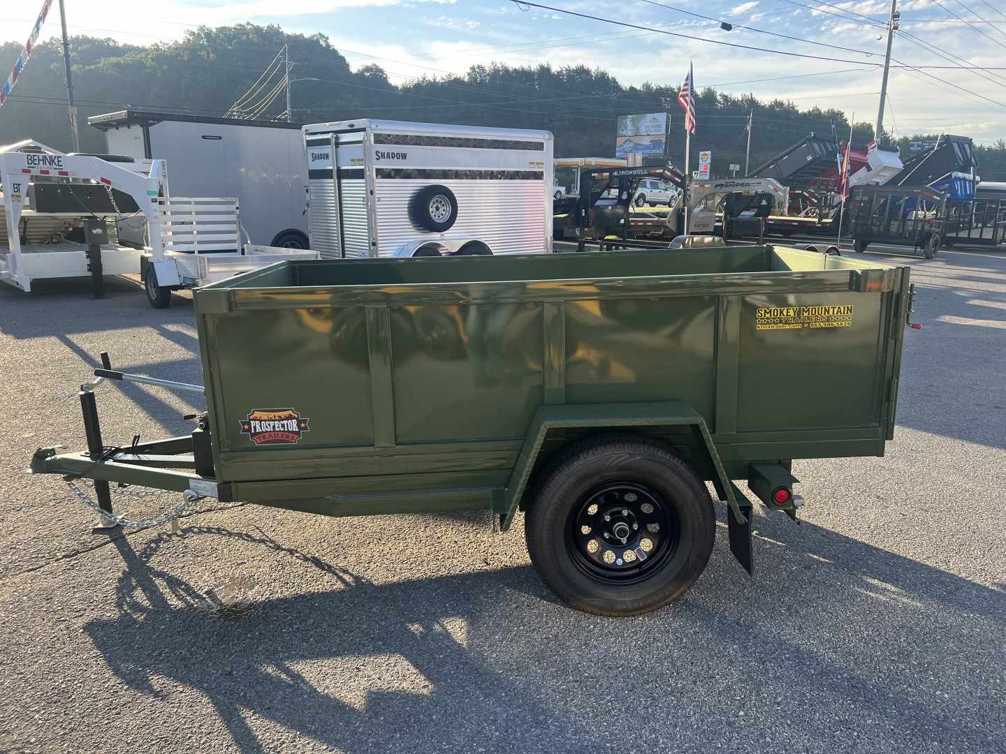 New 2025 Covered Wagon Trailers 4X8 DUMP Dump Trailer