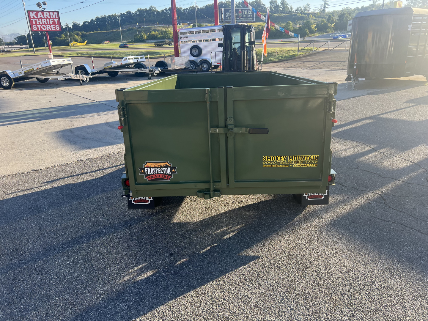 New 2025 Covered Wagon Trailers 4X8 DUMP Dump Trailer