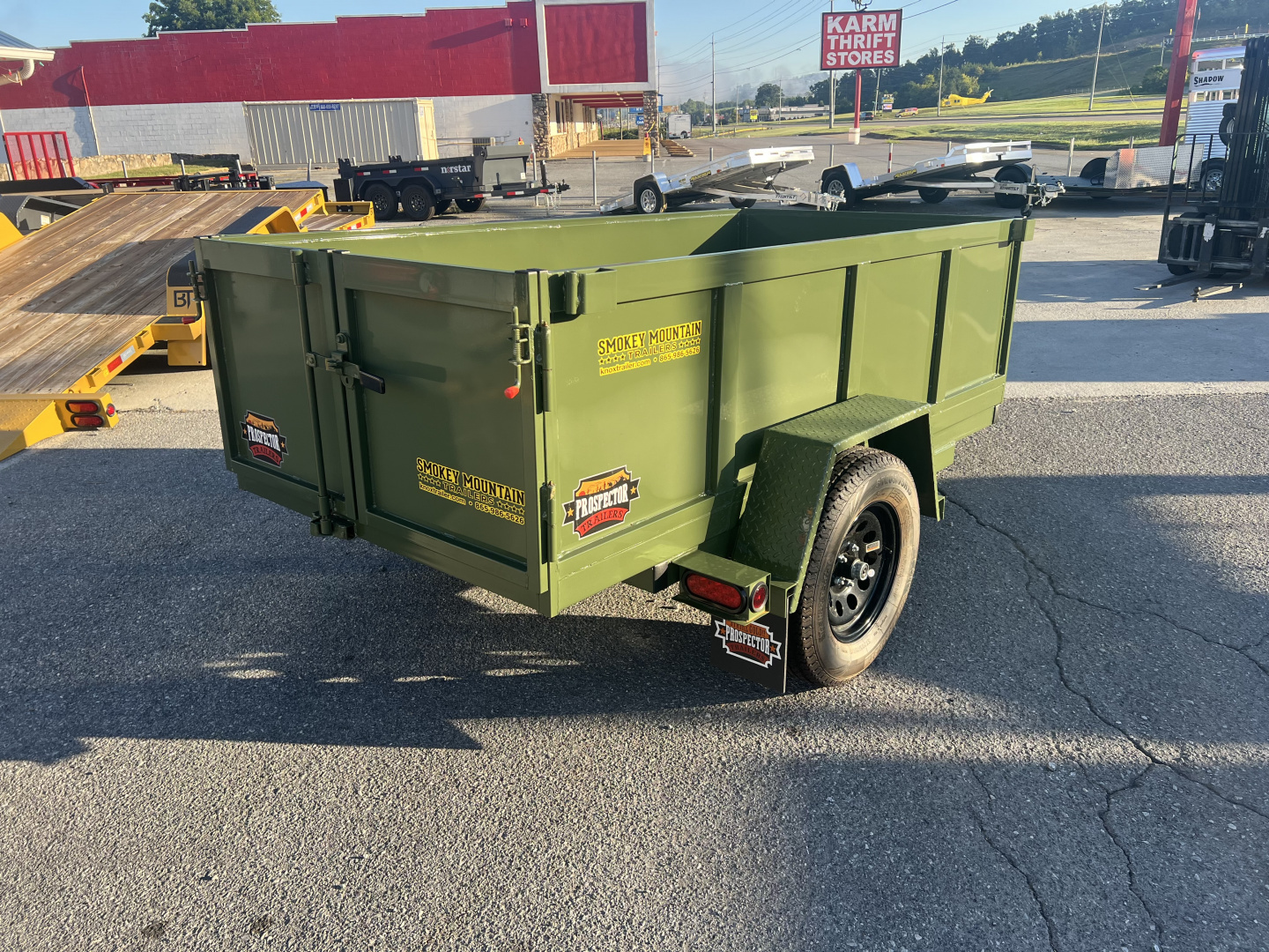 New 2025 Covered Wagon Trailers 4X8 DUMP Dump Trailer