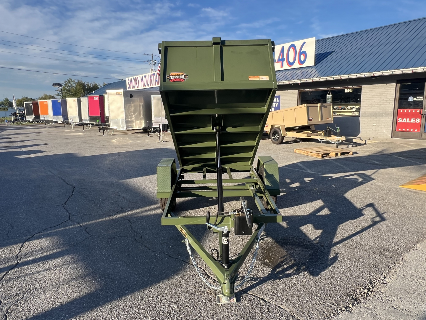 New 2025 Covered Wagon Trailers 4X8 DUMP Dump Trailer