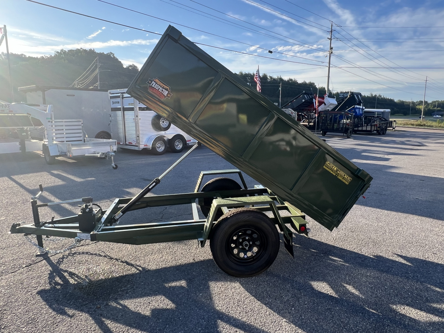 New 2025 Covered Wagon Trailers 4X8 DUMP Dump Trailer