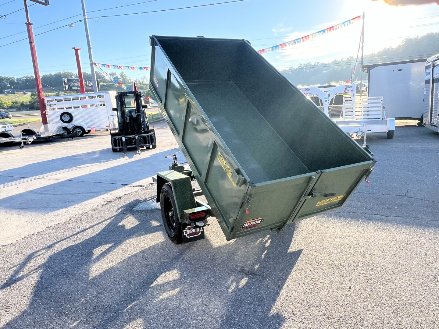 New 2025 Covered Wagon Trailers 4X8 DUMP Dump Trailer