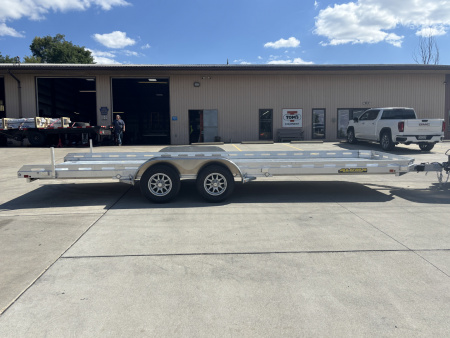 New 2026 Aluma Trailers 7822 R Aluminum Utility Trailer W/ Slide Out Ramps - 7000# GVWR