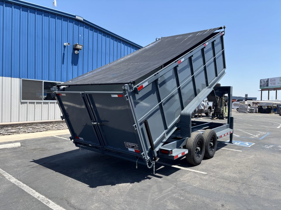 New TRU 7'x16'x4' GOOSENECK DUMP TRAILER 14,000 GVWR