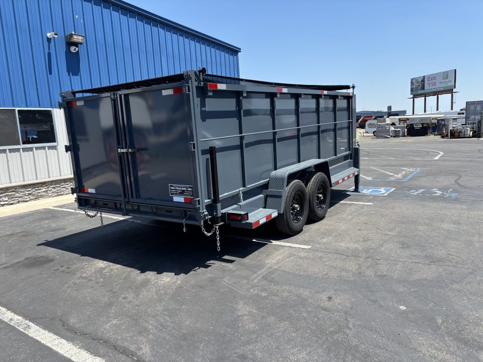 New TRU 7'x16'x4' GOOSENECK DUMP TRAILER 14,000 GVWR