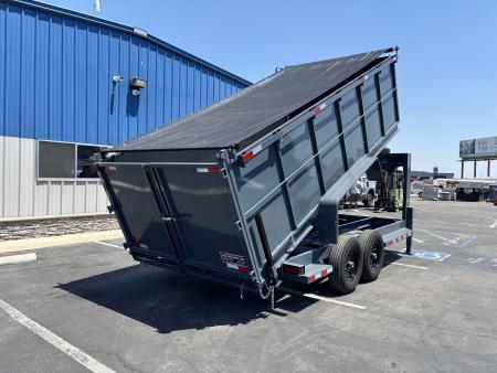 New TRU 7'x16'x4' GOOSENECK DUMP TRAILER 14,000 GVWR