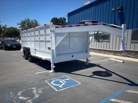New TRU 7'x16'x4' GOOSENECK DUMP TRAILER 14,000 GVWR