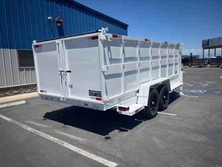 New TRU 7'x16'x4' GOOSENECK DUMP TRAILER 14,000 GVWR