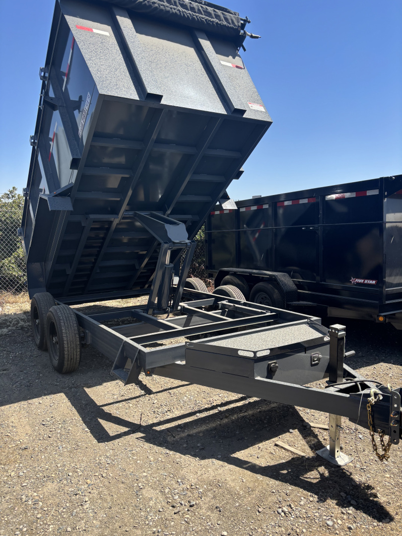New 2025 Tru 7'x16'x4' Bumper Pull Dump Trailer 14k
