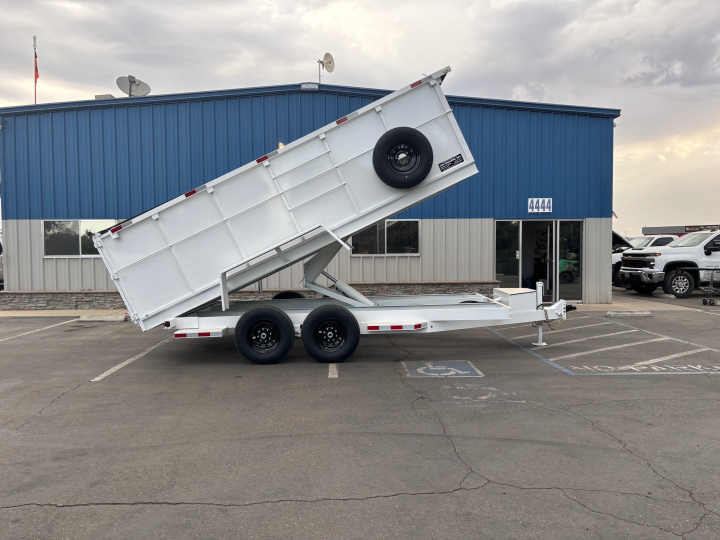 New 2025 Tru 7'x16'x4' Bumper Pull Dump Trailer 14k