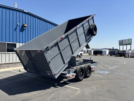 New 2025 Tru 7'x16'x4' Bumper Pull Dump Trailer 14k