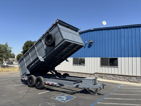 New 2025 Tru 7'x16'x4' Bumper Pull Dump Trailer 14k