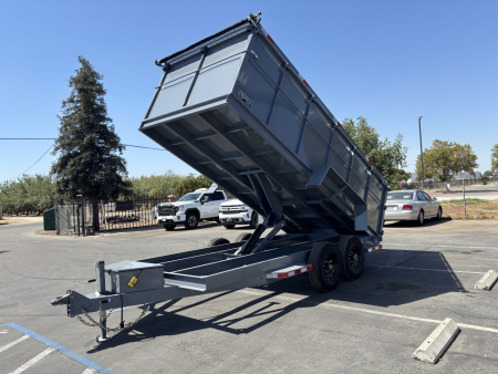New 2025 Tru 7'x16'x4' Bumper Pull Dump Trailer 14k