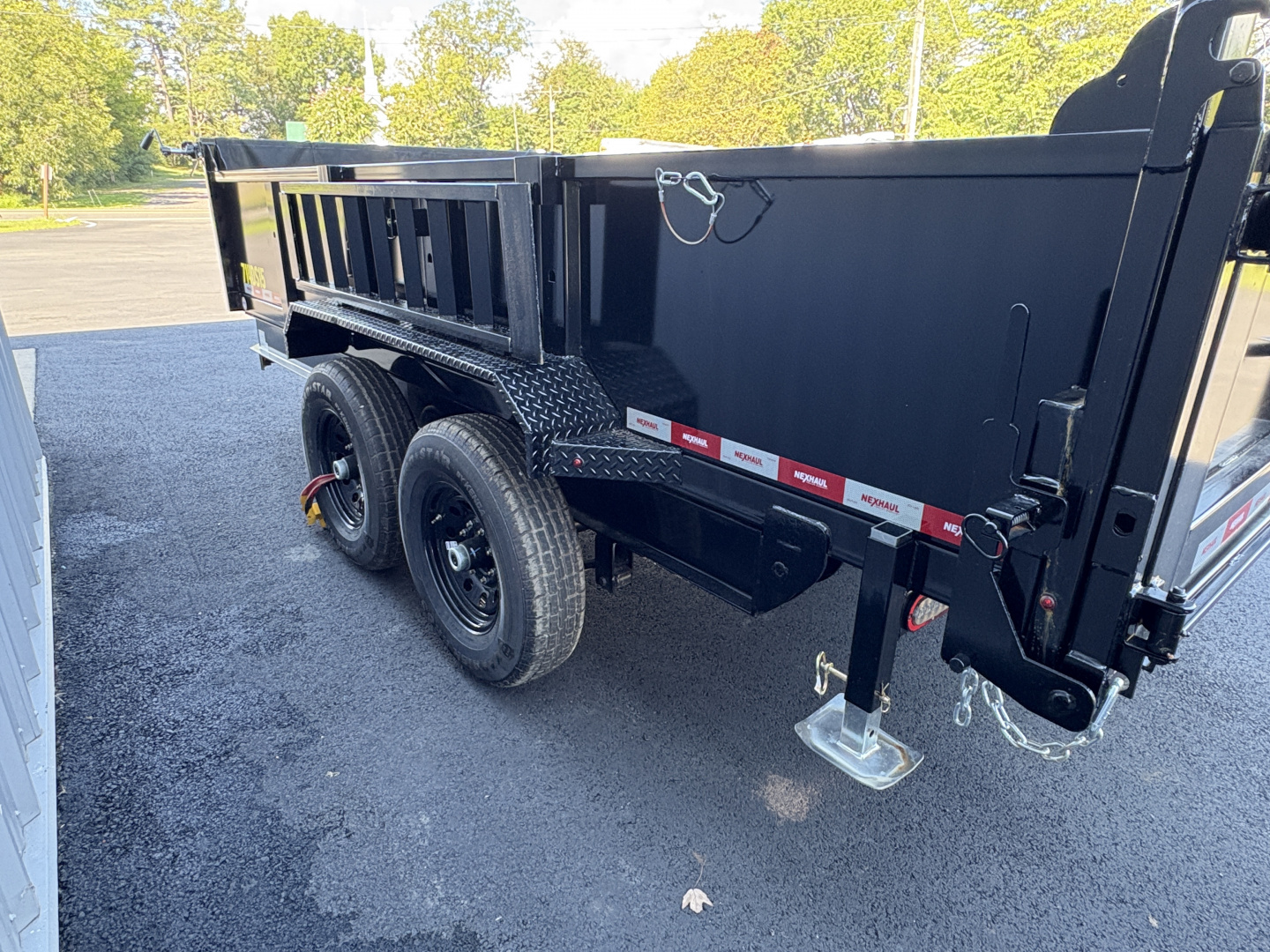 New 2025 Nexhaul 83x14 Scissor Lift Dump Trailer