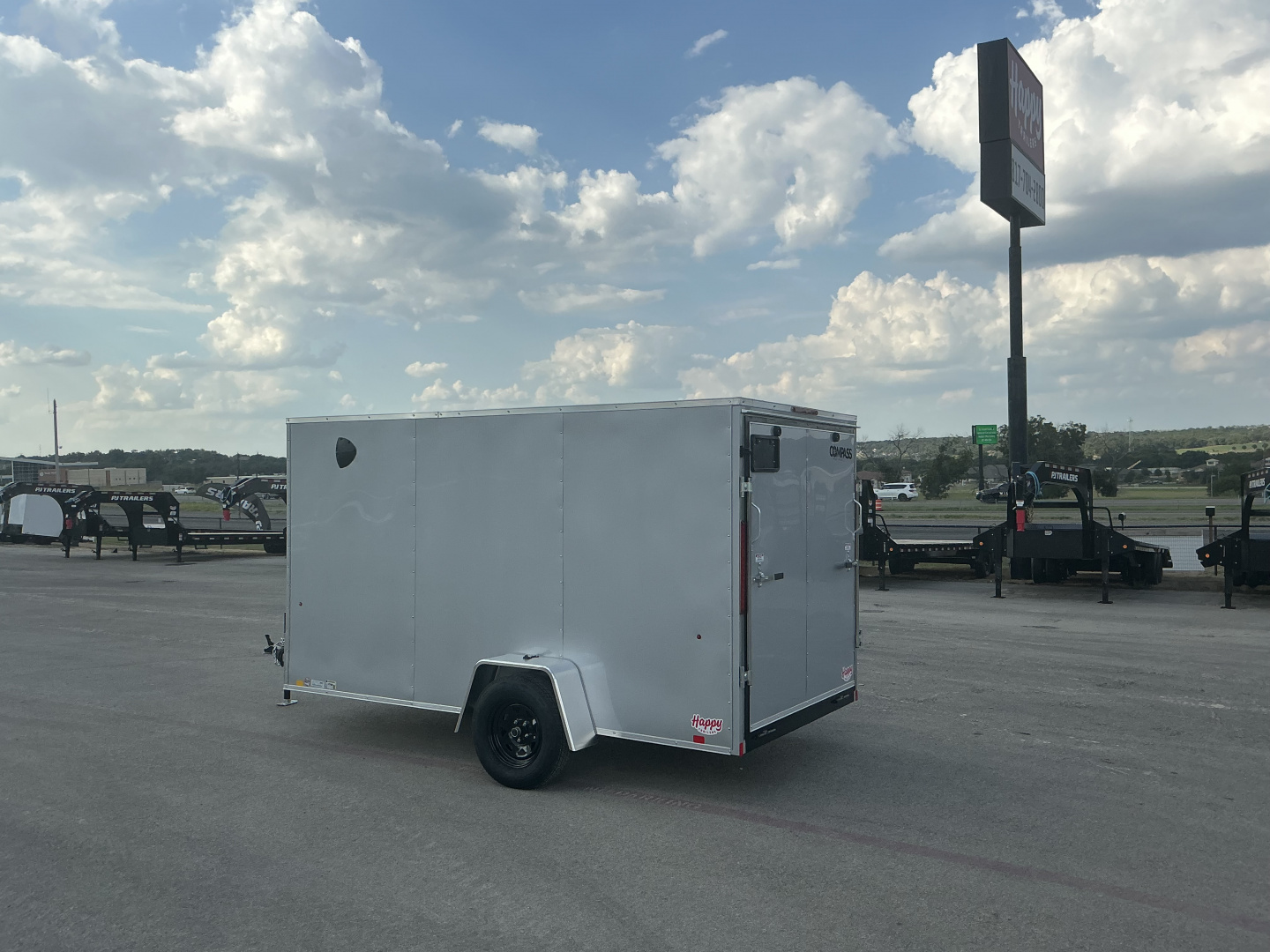 New 2026 Compass 6'x12' Enclosed Cargo Trailer - Indigo DLX