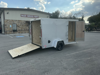 New 2026 Compass 6'x12' Enclosed Cargo Trailer - Indigo DLX