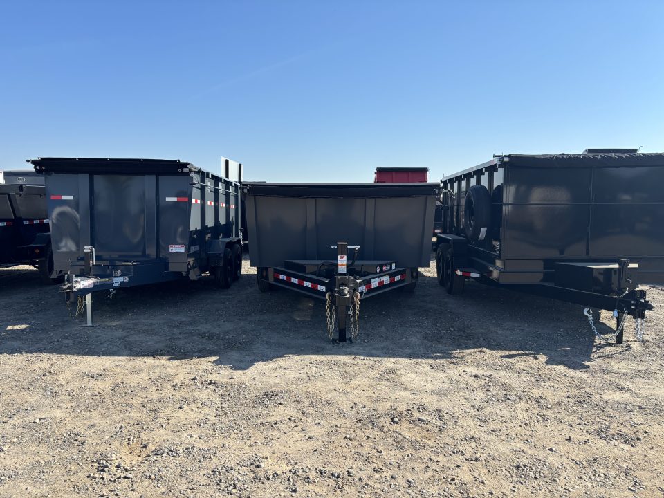 New GR 7'x16'x 42 Inch Walls 8 Inch I-Beam Low-Profile Design Dump Trailer 14k