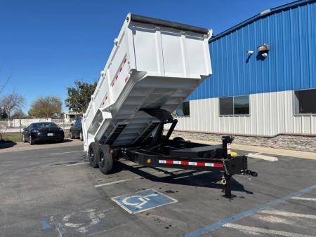 New GR 7'x16'x 42 Inch Walls 8 Inch I-Beam Low-Profile Design Dump Trailer 14k