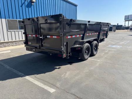 New GR 7'x16'x 42 Inch Walls 8 Inch I-Beam Low-Profile Design Dump Trailer 14k
