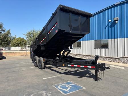 New GR 7'x16'x 42 Inch Walls 8 Inch I-Beam Low-Profile Design Dump Trailer 14k