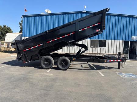 New GR 7'x16'x 42 Inch Walls 8 Inch I-Beam Low-Profile Design Dump Trailer 14k