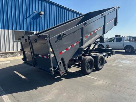 New GR 7'x16'x 42 Inch Walls 8 Inch I-Beam Low-Profile Design Dump Trailer 14k
