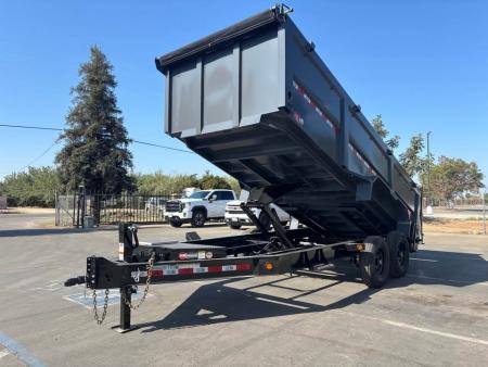 New GR 7'x16'x 42 Inch Walls 8 Inch I-Beam Low-Profile Design Dump Trailer 14k