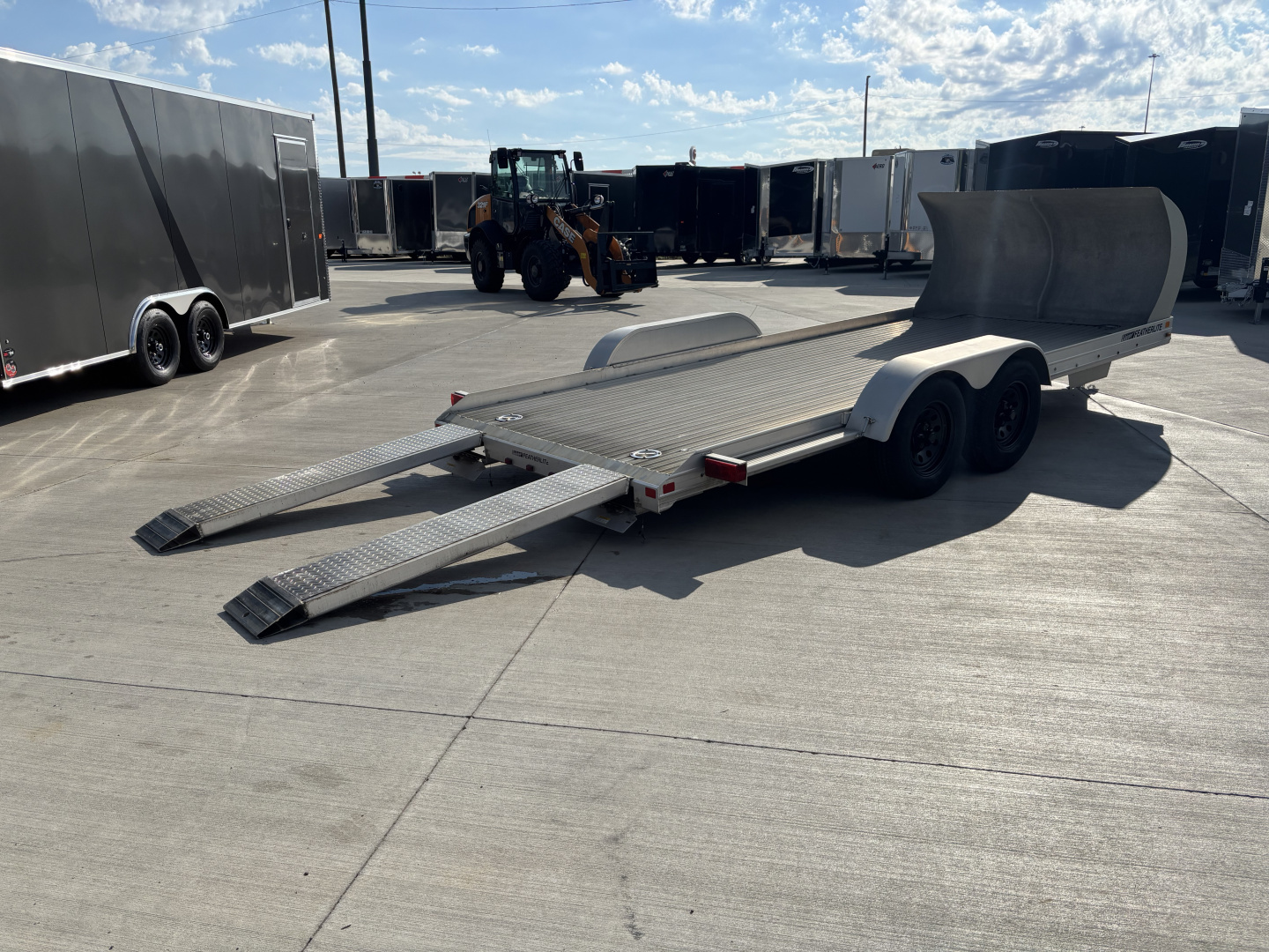 Used 2006 Featherlite Trailers 7916 Flatbed Trailer