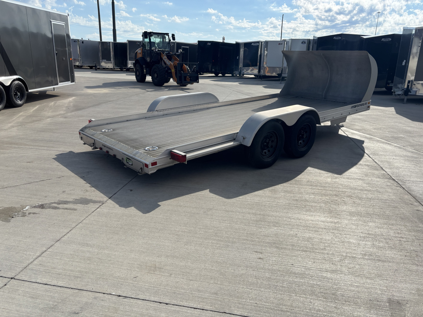 Used 2006 Featherlite Trailers 7916 Flatbed Trailer